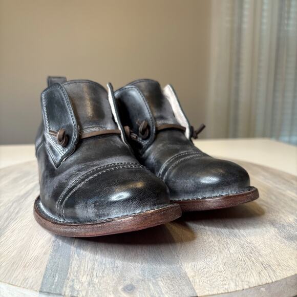 New in Box Freebird by Steven Mabel Black Leather Ankle Booties Women’s Size 6 - Picture 7 of 12